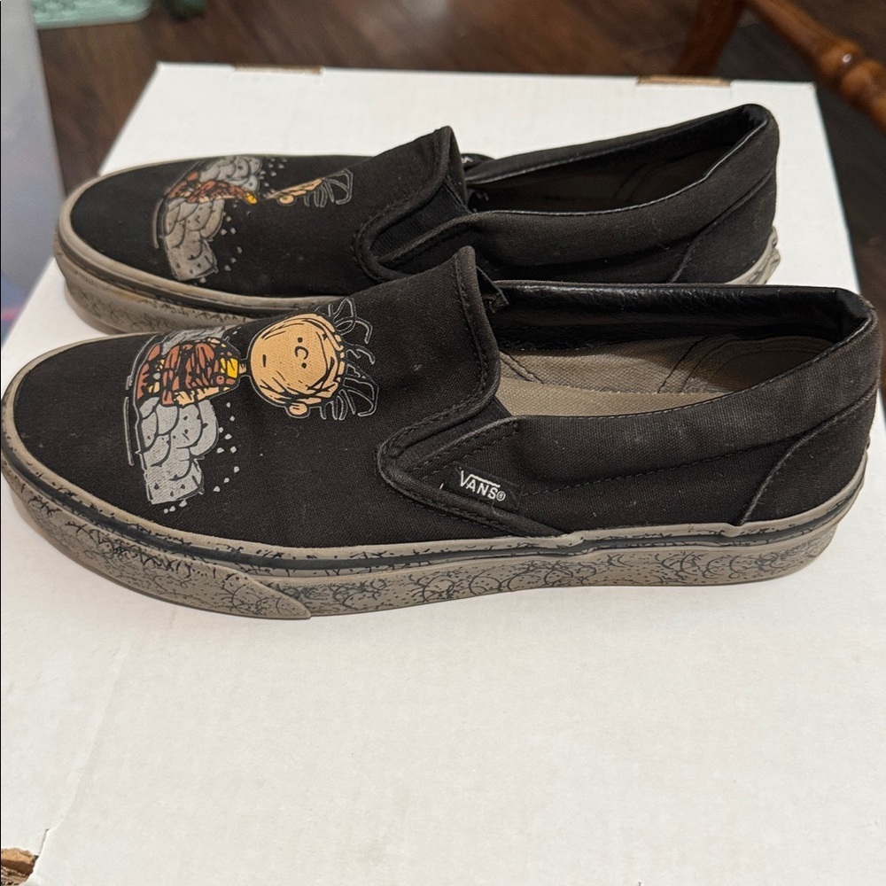 Vans X Peanuts Pig-Pen Slip On Sneaker Loafers with BOX - Picture 4 of 9